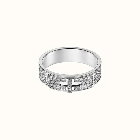 [LOXURA]KELLY SILVER DIAMOND RING