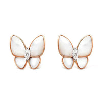 [LOXURA]BUTTERFLY MOP DIAMOND EARRINGS