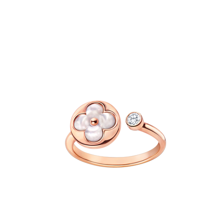 [LOXURA]SUN 1 DIAMOND PINK MOP RING