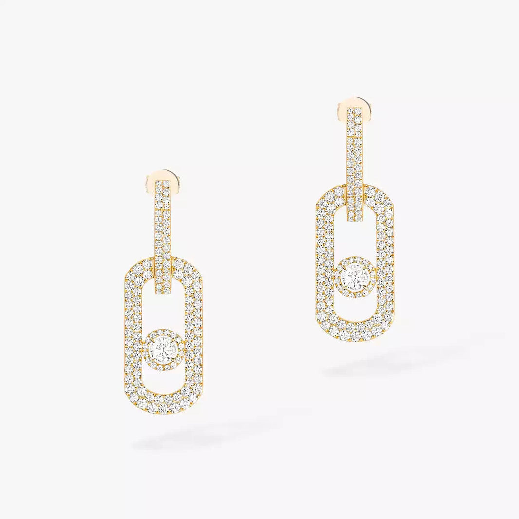 [LOXURA]So Move XL Pave_-Set Diamond Pendant Earrings