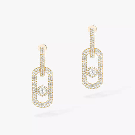 [LOXURA]So Move XL Pave_-Set Diamond Pendant Earrings
