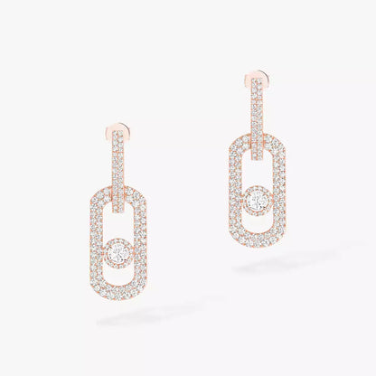 [LOXURA]So Move XL Pave_-Set Diamond Pendant Earrings