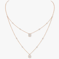 [LOXURA]MY TWIN 2 ROW DIAMOND NECKLACE