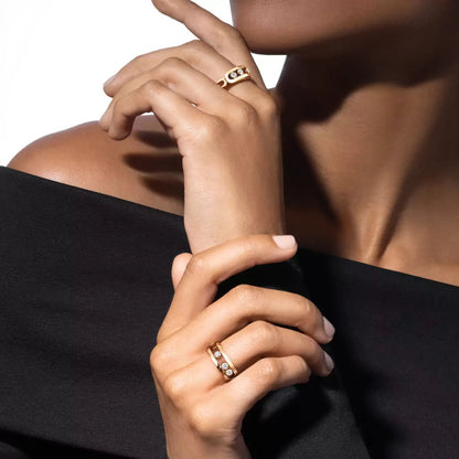 [LOXURA] MoveGold Diamond Ring