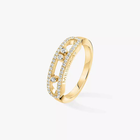 [LOXURA] Baby Move Gold Diamond Pave_ Ring