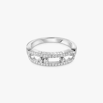 [LOXURA] Baby Move Gold Diamond Pave_ Ring