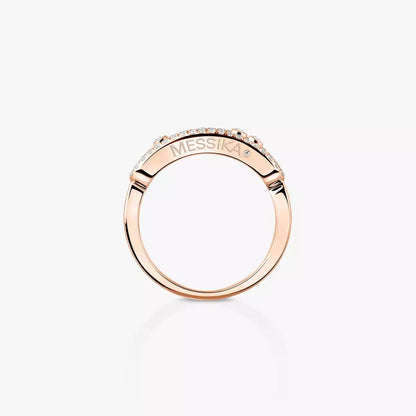 [LOXURA] Baby Move Gold Diamond Pave_ Ring