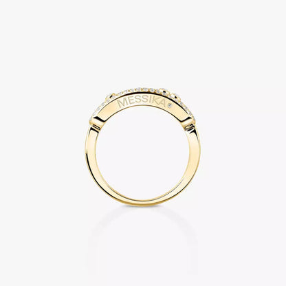 [LOXURA] Baby Move Gold Diamond Pave_ Ring