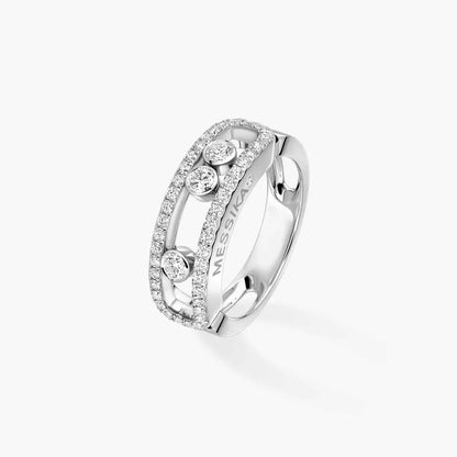 [LOXURA] Move Gold Diamond Pave_ Ring