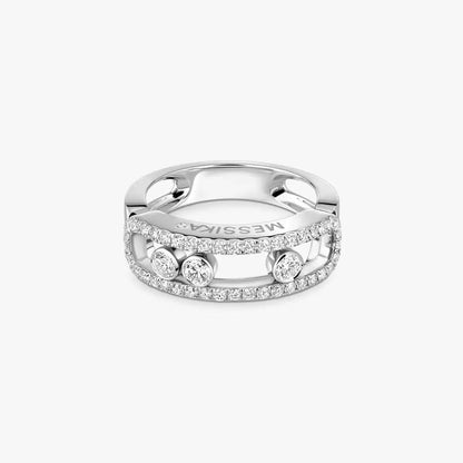 [LOXURA] Move Gold Diamond Pave_ Ring