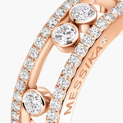 [LOXURA] Move Gold Diamond Pave_ Ring