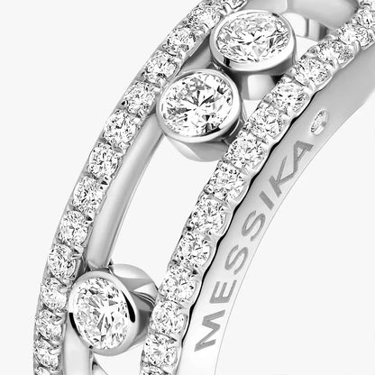 [LOXURA] Move Gold Diamond Pave_ Ring
