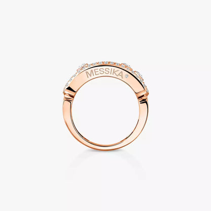 [LOXURA] Move Gold Diamond Pave_ Ring
