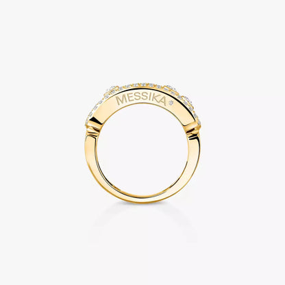 [LOXURA] Move Gold Diamond Pave_ Ring