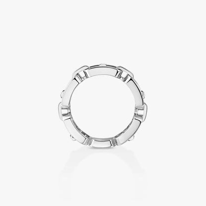 [LOXURA]Move Link Pave_-Set Diamond Ring in Gold