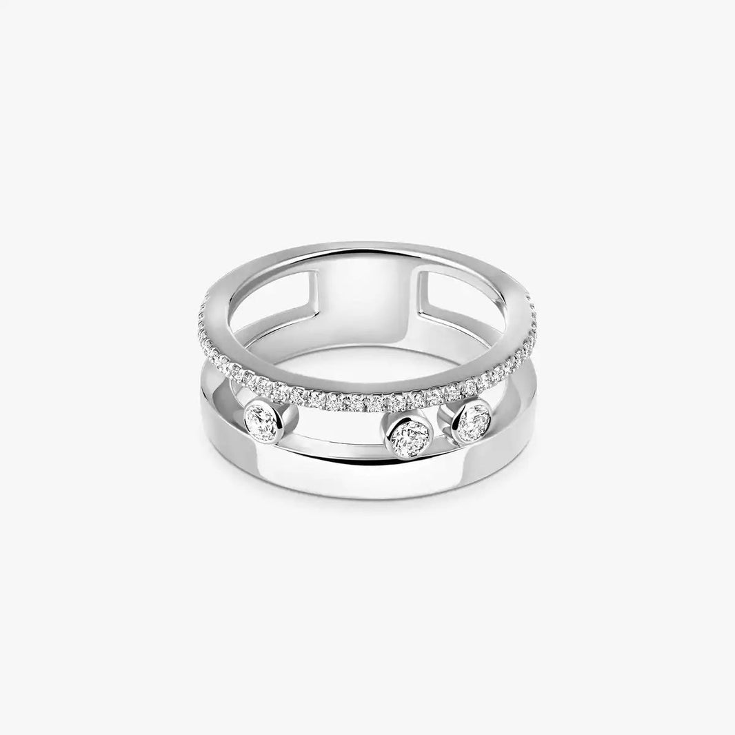 [LOXURA]Move Romane Diamond Ring