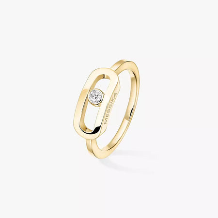 [LOXURA]Move Uno Diamond Ring in Gold