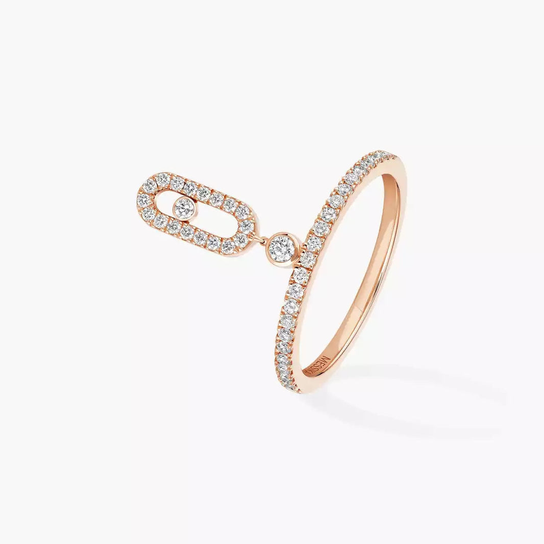 [LOXURA]Move Uno Diamond Ring