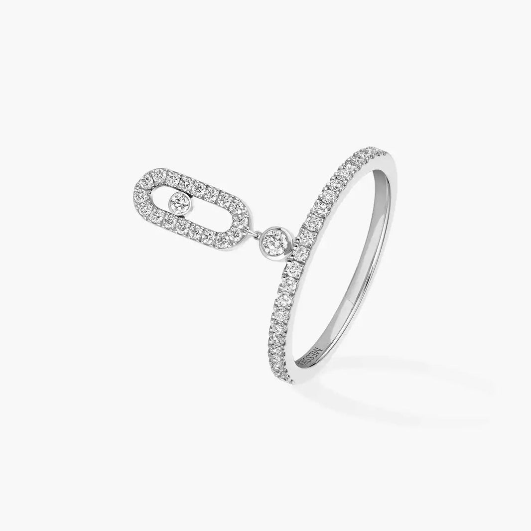 [LOXURA]Move Uno Diamond Ring