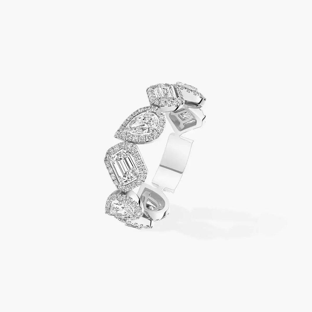 [LOXURA]Diamond Wedding Ring My Twin