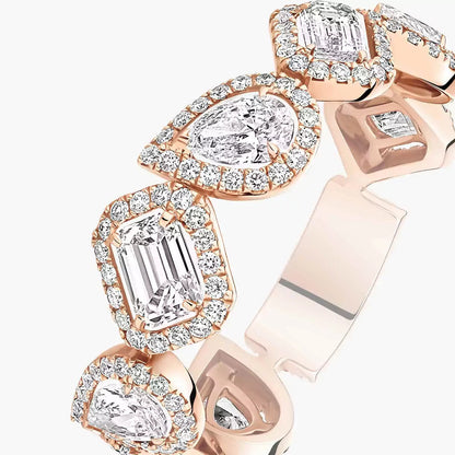 [LOXURA]Diamond Wedding Ring My Twin
