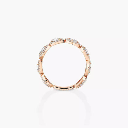 [LOXURA]Diamond Wedding Ring My Twin