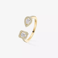 [LOXURA]My Twin Toi Gold Diamond Ring