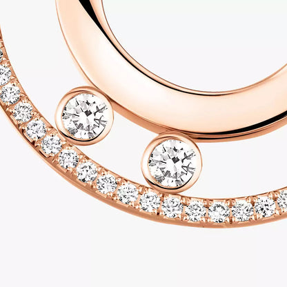 [LOXURA]Move Romane Small Diamond Hoop Earrings