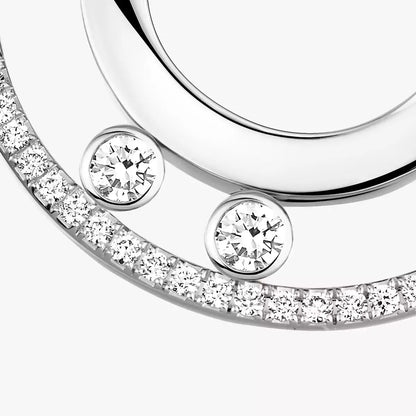 [LOXURA]Move Romane Small Diamond Hoop Earrings