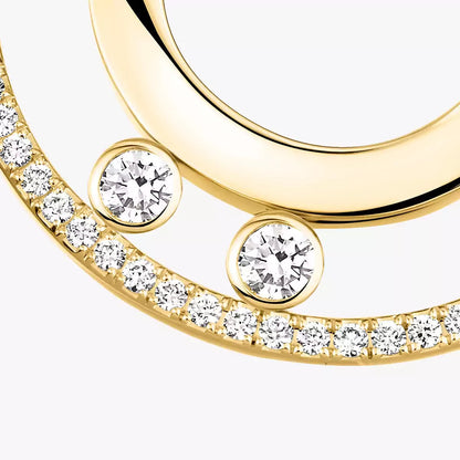 [LOXURA]Move Romane Small Diamond Hoop Earrings