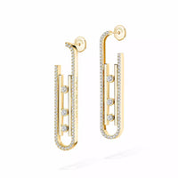 [LOXURA]Diamond Pendant Earrings Move 10Th