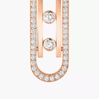 [LOXURA]Diamond Pendant Earrings Move 10Th