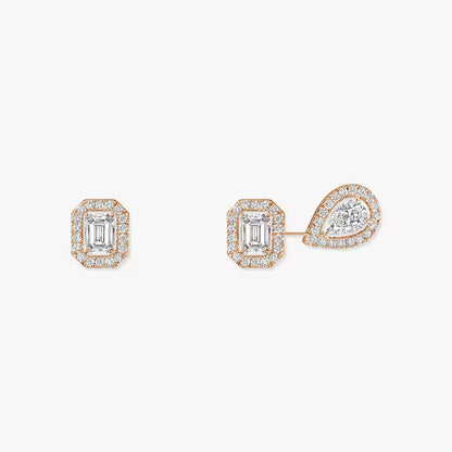 [LOXURA]Diamond Earrings 0,10ct My Twin 1+2