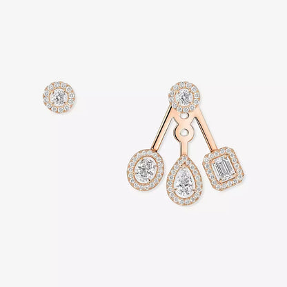 [LOXURA] My Twin Trio  Diamond Earrings