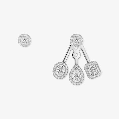 [LOXURA] My Twin Trio  Diamond Earrings
