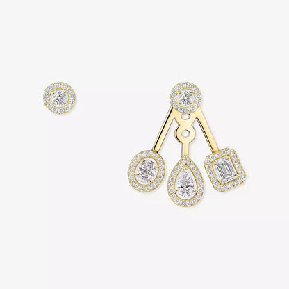[LOXURA] My Twin Trio  Diamond Earrings