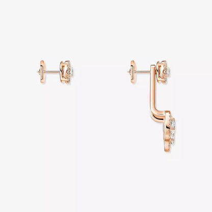 [LOXURA] My Twin Trio  Diamond Earrings