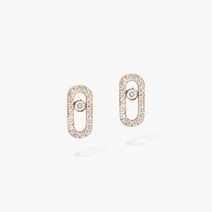 [LOXURA]Move Uno Diamond Earrings