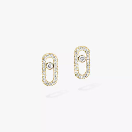 [LOXURA]Move Uno Diamond Earrings