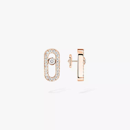 [LOXURA]Move Uno Diamond Earrings