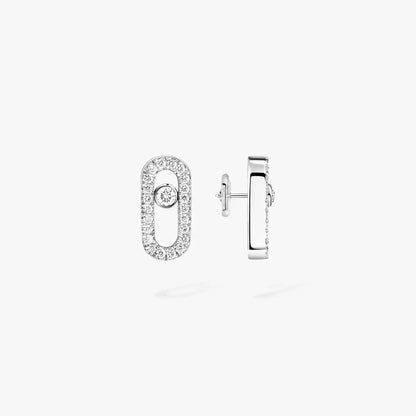[LOXURA]Move Uno Diamond Earrings