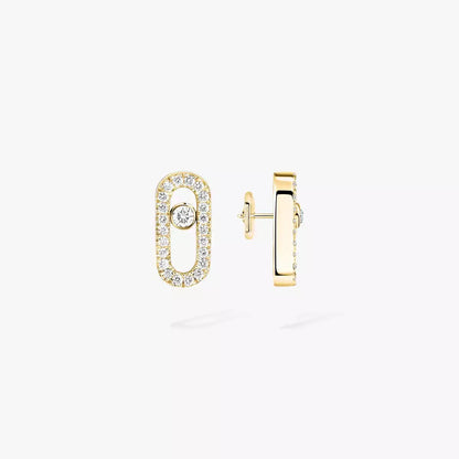 [LOXURA]Move Uno Diamond Earrings