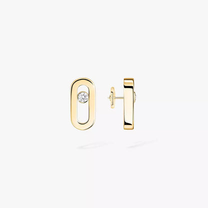 [LOXURA]Move Uno Diamond Stud Earrings