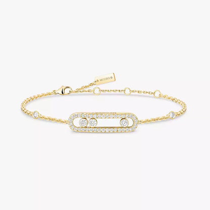 [LOXURA]Pavé Baby Move Diamond Bracelet