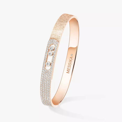 [LOXURA]Move Noa Ciselé half pavé bangle