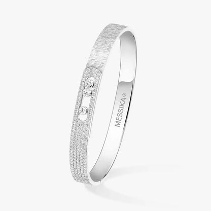 [LOXURA]Move Noa Ciselé half pavé bangle