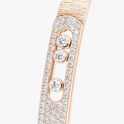 [LOXURA]Move Noa Ciselé half pavé bangle