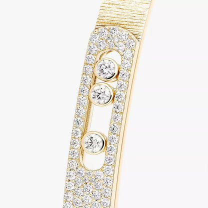 [LOXURA]Move Noa Ciselé half pavé bangle