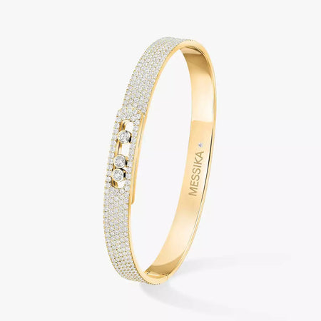 [LOXURA]Move Noa Full Pavé Diamond Bangle Bracelet