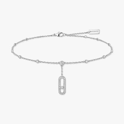 [LOXURA] Move Uno pavé ankle bracelet